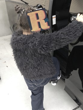 「H&M（エイチ・アンド・エム）のアイテム（ジャケット/アウター）」を使った、piyomoto12さん（キッズ・110cm）の秋コーディネート