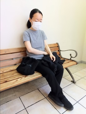 「アイテム（スリッポン）」を使った、20230802kkさん（レディース・152cm）の冬コーディネート