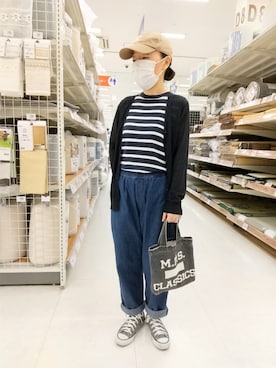 「LOGOS（ロゴス）のアイテム」を使った、20230802kkさん（レディース・152cm）の夏コーディネート