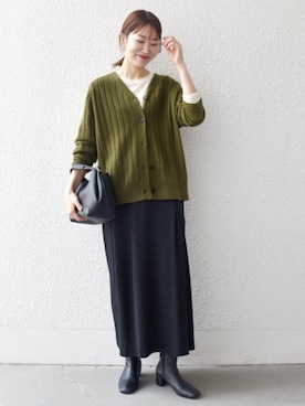 「イエベ春」｜机さん（レディース・166cm）の秋コーディネート