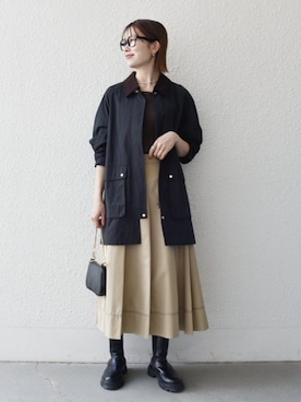 「アイテム（その他アウター）」を使った、机さん（レディース・166cm）の秋コーディネート