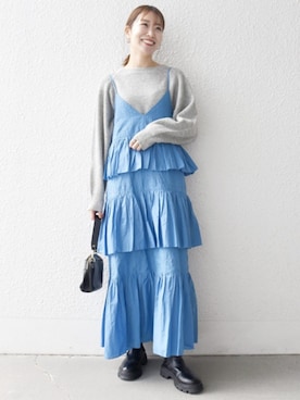 机さん（骨格ナチュラル・レディース・166cm）の秋コーディネート