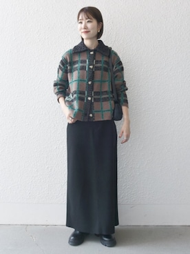 「スカートコーデ」｜机さん（レディース・166cm）の冬コーディネート