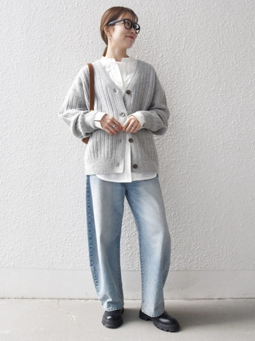 bon_meur:〈洗濯機可能〉コクーン シルエット デニム パンツ（デニム