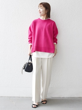 やまもと様② C6890 Wool knit パンツコーデ 今季も大人のキレイめコーデに