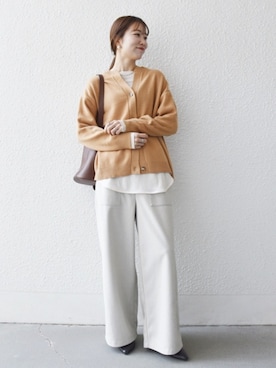 「イエベ春」｜机さん（レディース・166cm）の秋コーディネート