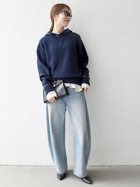 机さん（骨格ナチュラル・レディース・166cm）の冬コーディネート