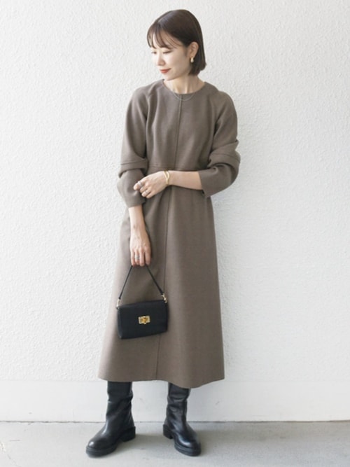 セール】SHIPS any: エア ニードル ラグラン Aライン ワンピース