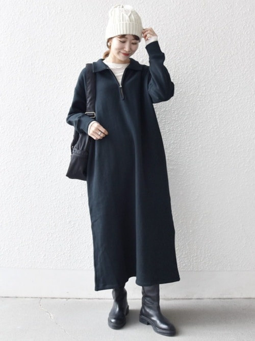 セール】SHIPS any:〈洗濯機可能〉USA コットン 裏起毛 ハーフジップ