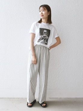 「ベルトサンダル」｜机さん（レディース・166cm）の春コーディネート