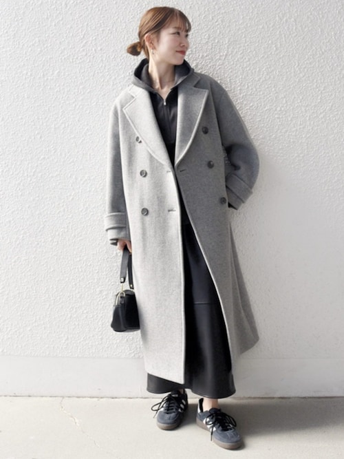 WEB限定】SHIPS any: PURE WOOL ロング テーラード コート（チェスター