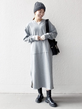 「イエベ春」｜机さん（レディース・166cm）の冬コーディネート