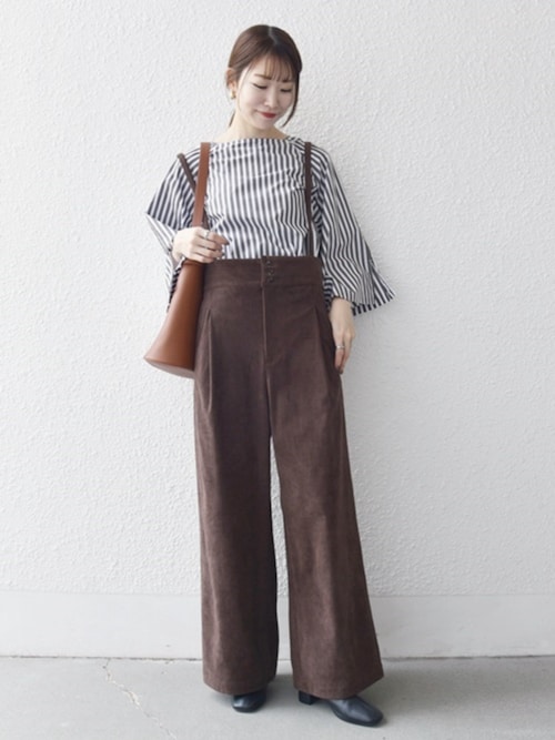 セール】SHIPS any:〈手洗い可能〉コーデュロイ サスペンダー付 ハイ