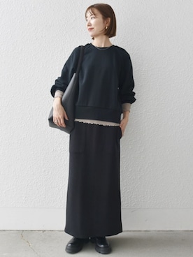 「USAコットン」｜机さん（レディース・166cm）の秋コーディネート