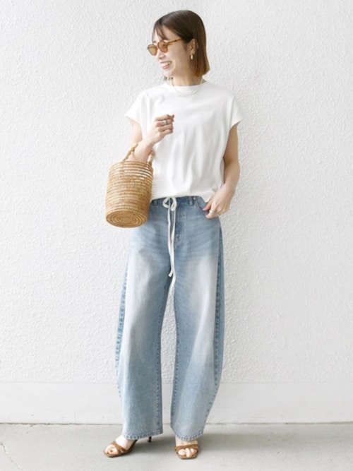 bon_meur:〈洗濯機可能〉コクーン シルエット デニム パンツ