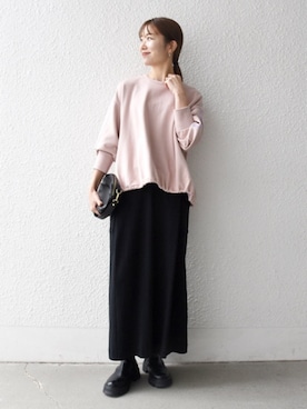 「アイテム（ブーツ）」を使った、机さん（レディース・166cm）の秋コーディネート