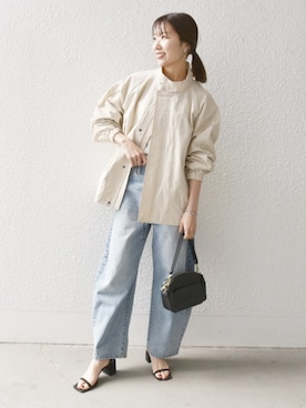 「HINSON」｜机さん（レディース・166cm）の春コーディネート
