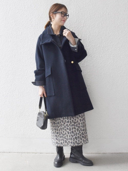 SHIPS any: カシミヤ ミックス スタンドカラー ミドル コート（その他