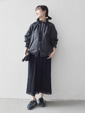 「フラワー」｜机さん（レディース・166cm）の冬コーディネート