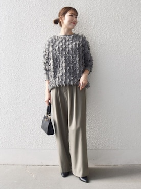 「フリンジ」｜机さん（レディース・166cm）の秋コーディネート