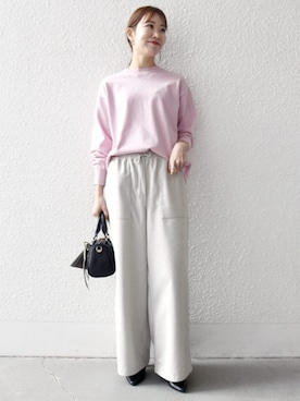 「アイテム（キーケース/キーアクセサリー、グレー系）」を使った、机さん（レディース・166cm）の冬コーディネート