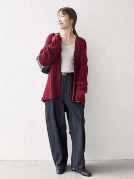 「イエベ春」｜机さん（レディース・166cm）の秋コーディネート