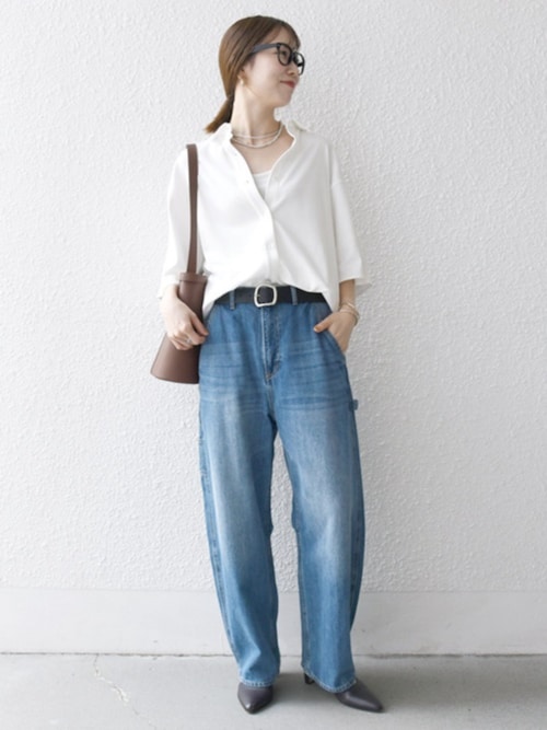 新品★SHIPS any:コクーンペインターデニム【SHIPSanyDENIM】 一部予約》SHIPS any:〈洗濯機可能〉コクーンペインター デニム