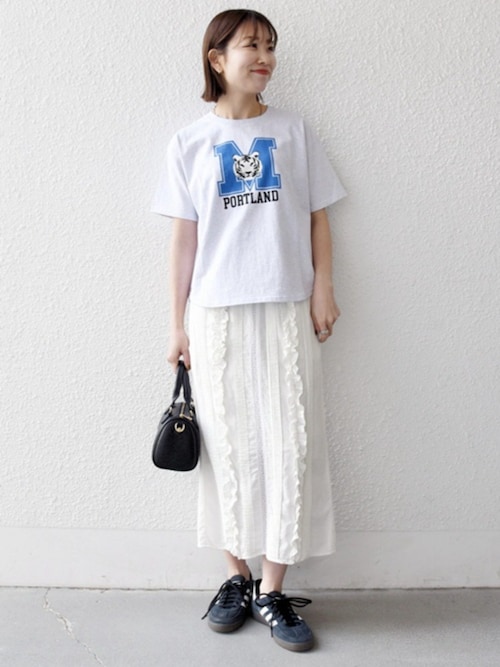 SHIPS any別注】THE KNiTS:〈洗濯機可能〉ラウンドヘム プリント SHIPS any別注】THE KNiTS:〈洗濯機可能〉ラウンドヘム プリント