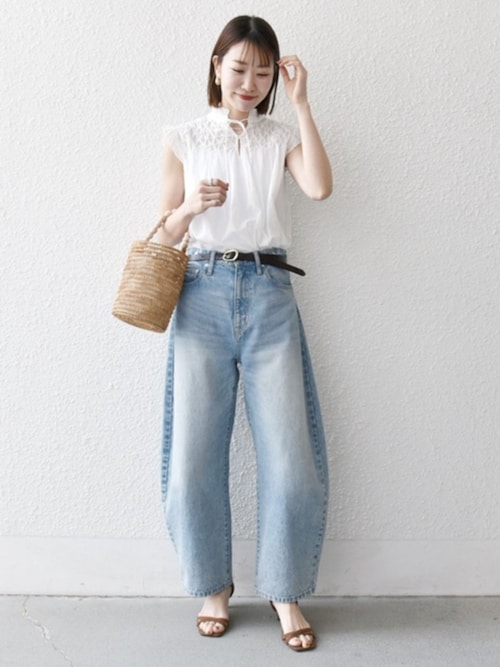 bon_meur:〈洗濯機可能〉コクーン シルエット デニム パンツ