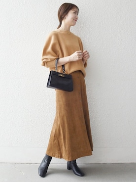 「キャメル」｜机さん（レディース・166cm）の秋コーディネート