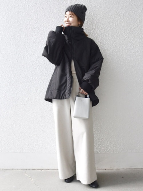 セール】【WEB限定】SHIPS any: 中綿 ダブル ジップ スタンド ブルゾン