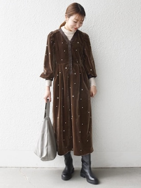 机さん（骨格ナチュラル・レディース・166cm）の秋コーディネート