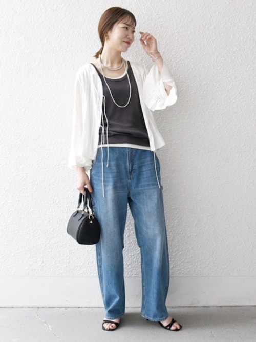 SHIPS any: コクーンペインター デニムパンツ［SHIPS any DENIM