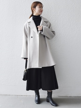 「アイテム（その他アウター）」を使った、机さん（レディース・166cm）の秋コーディネート