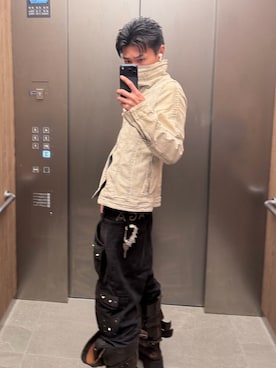 「JULIUS（ユリウス）のアイテム」を使った、タカですさん（メンズ・173cm）の秋コーディネート