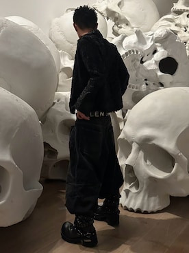 「BALENCIAGA（バレンシアガ）のアイテム（ブーツ）」を使った、タカですさん（メンズ・173cm）の秋コーディネート