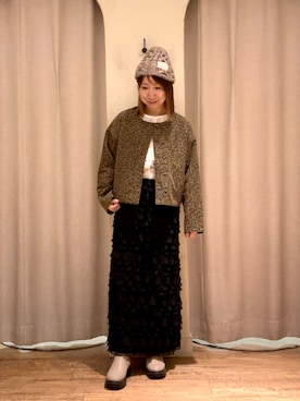 「Samansa Mos2（サマンサ モスモス）のアイテム（ジャケット/アウター）」を使った、きのぴーさん（レディース・157cm）の秋コーディネート