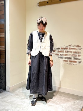 「TSUHARU by Samansa Mos2（ツハルバイサマンサモスモス）のアイテム（ワンピース/ドレス）」を使った、きのぴーさん（レディース・157cm）の春コーディネート
