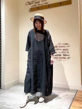 「TSUHARU by Samansa Mos2（ツハルバイサマンサモスモス）のアイテム（ワンピース/ドレス）」を使った、きのぴーさん（レディース・157cm）の春コーディネート