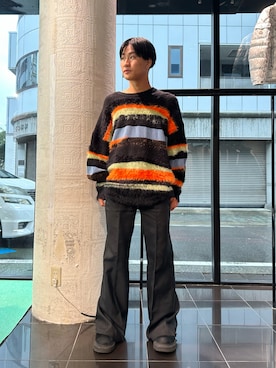 「WHITELAND（ホワイトランド）のアイテム（ニット/セーター）」を使った、たいがさん（メンズ・175cm）の秋コーディネート