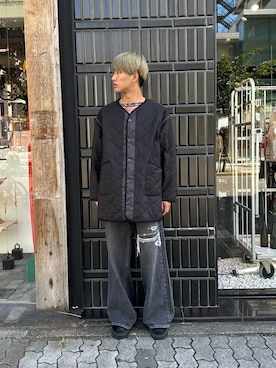 「Danke schon」｜「アイテム（その他アウター）」を使った、たいがさん（メンズ・175cm）の秋コーディネート