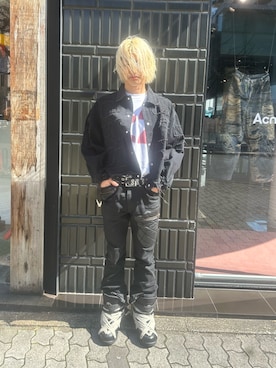 「DANKE SCHON（ダンケシェーン）のアイテム（ジャケット/アウター）」を使った、たいがさん（メンズ・175cm）の春コーディネート