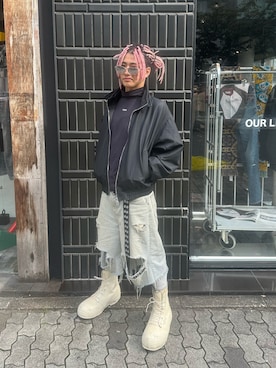 「Danke schon」｜「アイテム（ブルゾン）」を使った、たいがさん（メンズ・175cm）の秋コーディネート