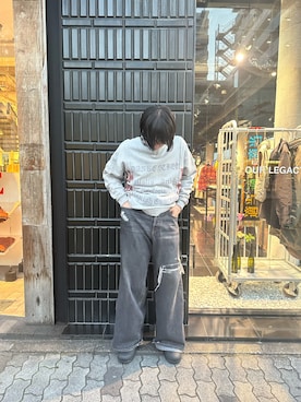 「DANKE SCHON（ダンケシェーン）のアイテム（スウェット）」を使った、たいがさん（メンズ・175cm）の冬コーディネート