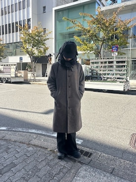 「WHITELAND（ホワイトランド）のアイテム（帽子）」を使った、たいがさん（メンズ・175cm）の冬コーディネート