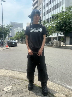 「DANKE SCHON（ダンケシェーン）のアイテム（パンツ）」を使った、たいがさん（メンズ・175cm）の夏コーディネート