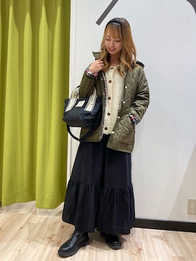 「Arnold Palmer（アーノルドパーマー）のアイテム（ブルゾン）」を使った、アーノルドパーマー@セブンパーク天美店さん（レディース・153cm）の秋コーディネート