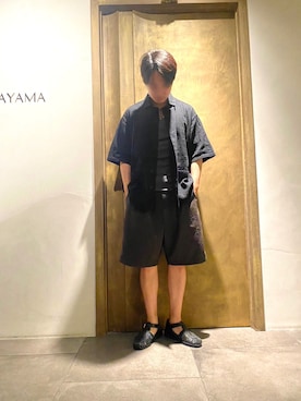 「Steven Alan（スティーブンアラン）のアイテム（サンダル）」を使った、トクさん（メンズ・167cm）の夏コーディネート