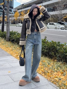 シェービングショートジップフーディ｜エモダ（EMODA）アウトレット