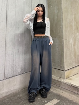 「EMODA」｜与口令央奈さん（レディース・160cm）の春コーディネート